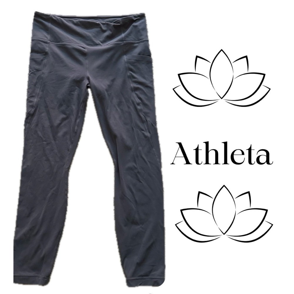 🪷 Athleta Gray Yoga Pants +FREE GIFT!